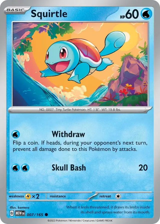 PokeDATA - Check current Pokemon card values for Squirtle 007!